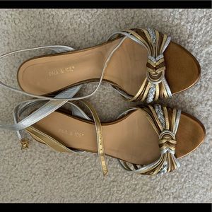 Paul & Joe Metallic flat sandals